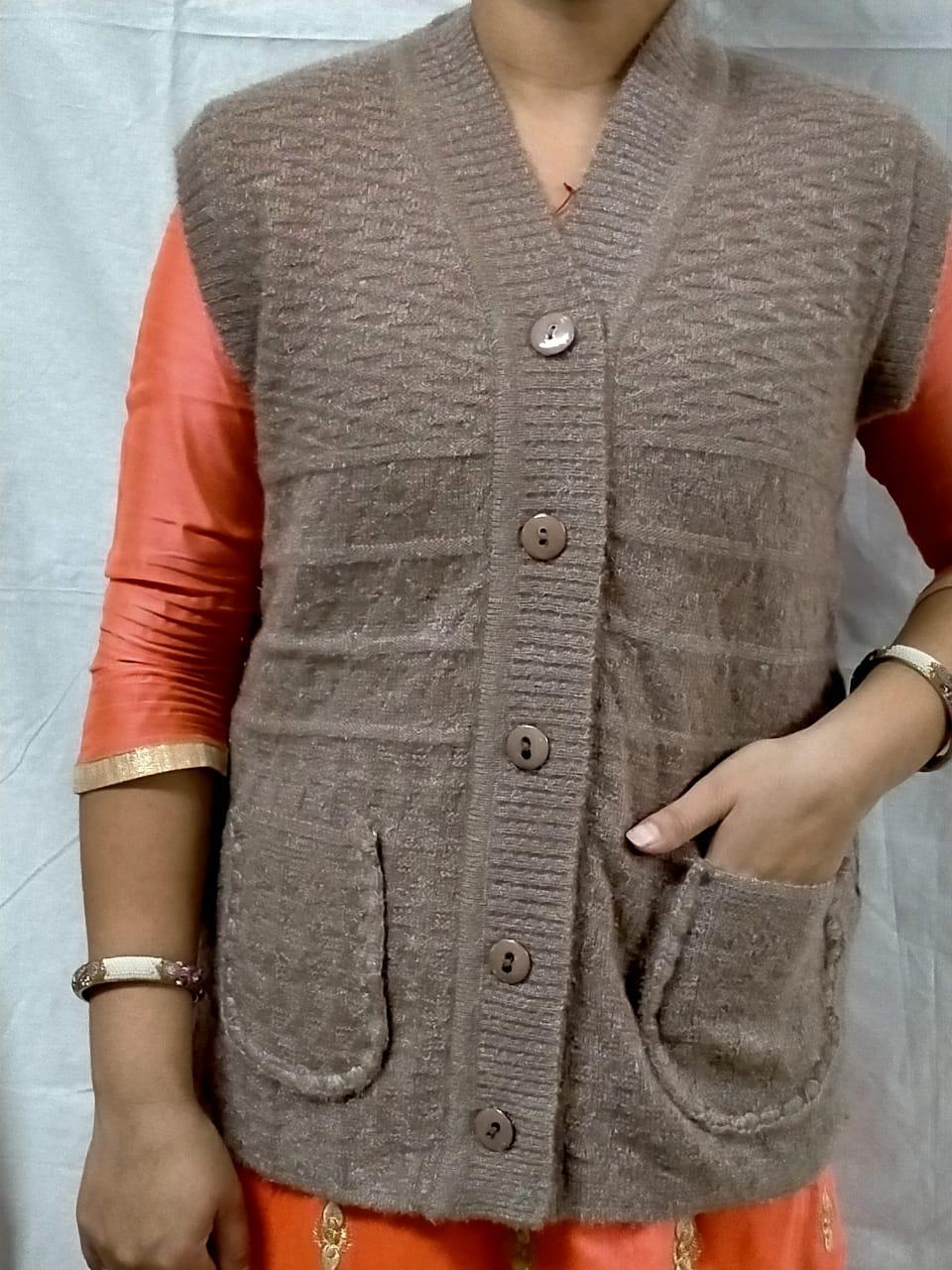 Women's Wool Solid Cardigans